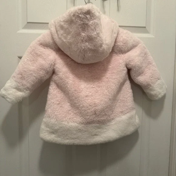 Kids Pink and White Puffer Jacket - Picture 5 of 14